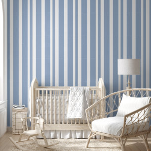 Wallpaper Blue & White Stripe