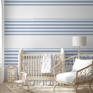 Wallpaper Blue & White Stripe Wallpaper