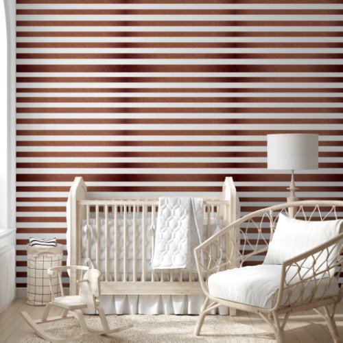 Wallpaper Brown  White Stripe Wallpaper