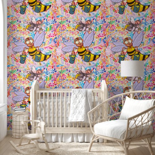Wallpaper Bumblebee Painter Coloful Wallpaper