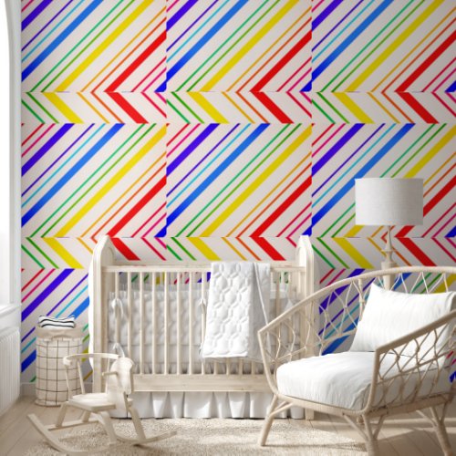 Wallpaper Colorful Stripe Wallpaper