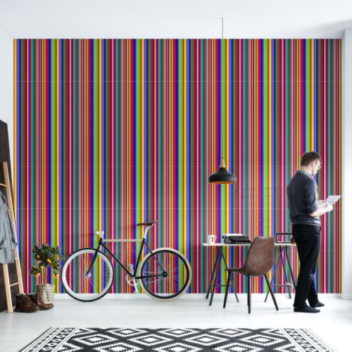 Wallpaper Colorful Stripe Wallpaper