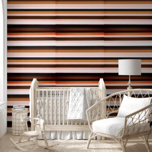 Wallpaper Earth Tone Stripes Wallpaper