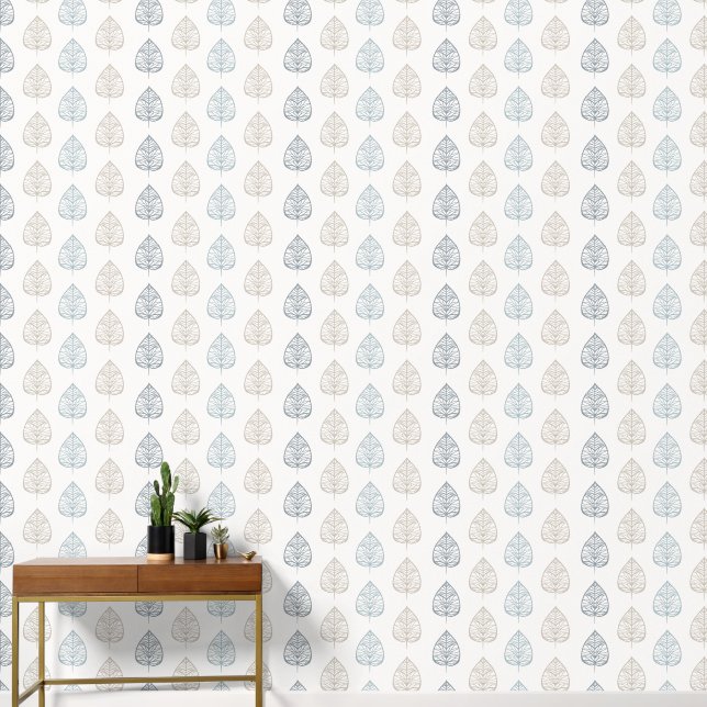 Wallpaper elegant style with a modern pattern. (Hallway)
