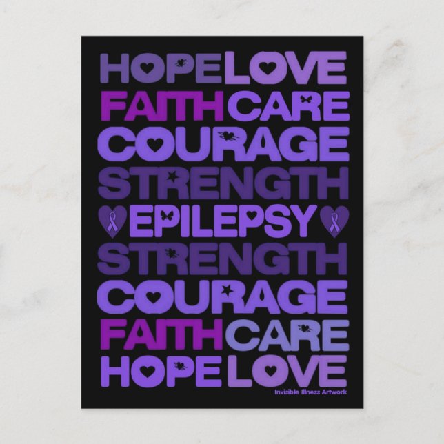 Wallpaper...Epilepsy Holiday Postcard (Front)