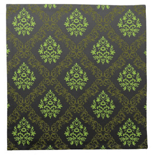 Wallpaper Floral Green Cloth Napkin