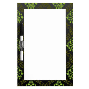 Wallpaper Floral Green Dry Erase Board