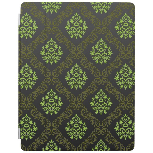 Wallpaper Floral Green iPad Smart Cover (Front)