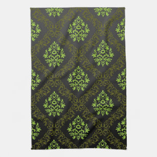 Wallpaper Floral Green Kitchen Towel