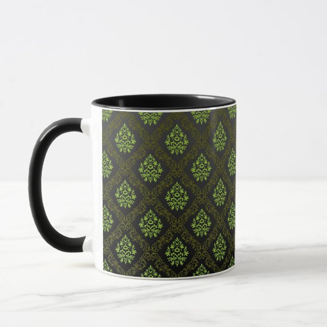Wallpaper Floral Green Mug (Left)