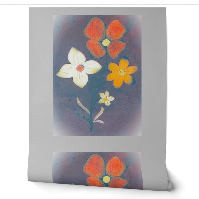 Wallpaper flower style design (Unrolling)