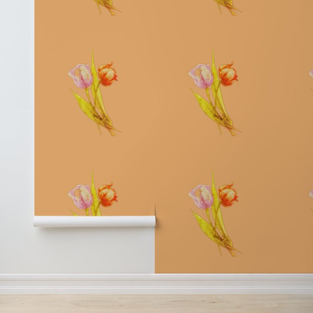 WALLPAPER FLOWERS STYLE DESIGN WALLPAPER  (Application)