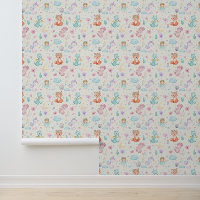 Wallpaper for children's room, girls' room wallpaper  (Application)