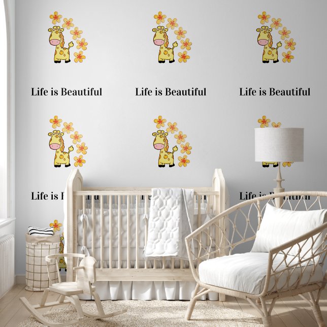 Wallpaper Giraffe Life is Beautiful  (Kids)