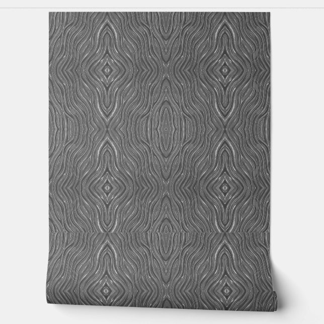  Wallpaper Gray organic  pattern (Unrolling)
