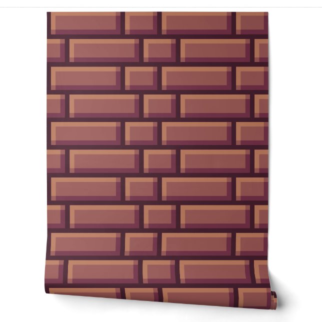 Wallpaper Pixel-Art "STONEBRICKS" 8 bit Var02 (Unrolling)
