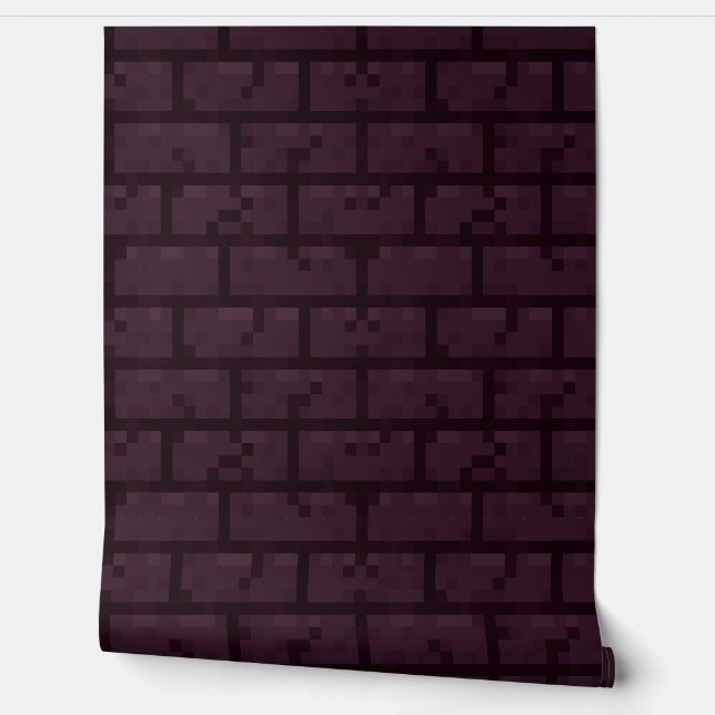 Wallpaper Pixel-Art "STONEBRICKS" 8 bit Var05 (Unrolling)