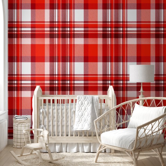 Wallpaper Red Plaid (Kids)