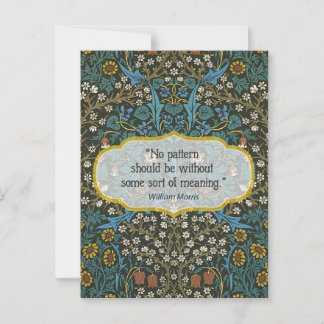 Wallpaper Sheet - William Morris Postcard