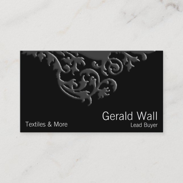 Wallpaper Style Ornament One Business Card (Front)