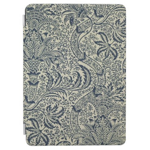 Wallpaper with navy blue seaweed style design iPad air cover