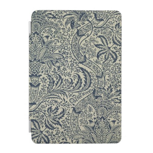 Wallpaper with navy blue seaweed style design iPad mini cover