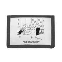 Wallpapering and Home Decorating Cartoon Trifold Wallet