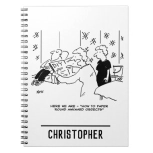 Wallpapering Painter and Decorator Cartoon Notebook
