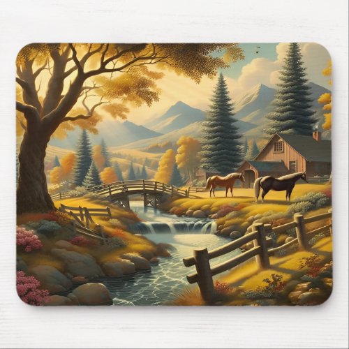 Wallpapers Vintage Retro 1940s Mouse Pad