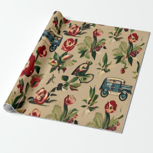 Wallpapers Vintage Retro 1940s Wrapping Paper