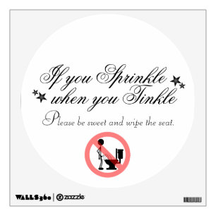 Walls 360 Custom Wall Decal/Tinkle Quote Decal