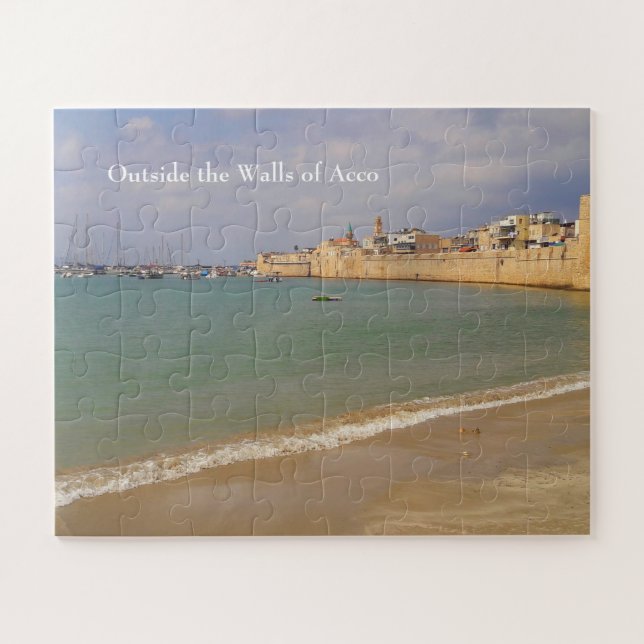 Walls of Acco, Israel, 56 pieces Jigsaw Puzzle (Horizontal)