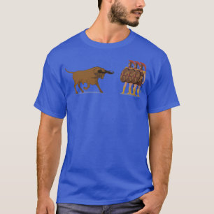 Wallstreet Charging Bull Against People T-Shirt
