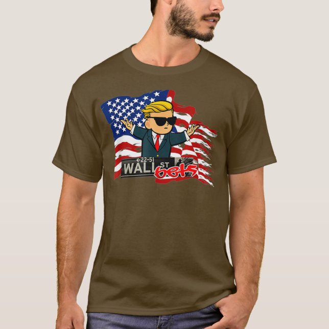 Wallstreetbets Stock Market Options Day Trading T-Shirt (Front)