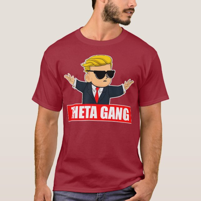 Wallstreetbets Theta Gang - WSB Stock Market T-Shirt (Front)