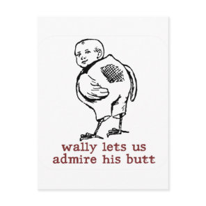 Wally's Butt Postcard