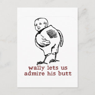 Wally's Butt Postcard