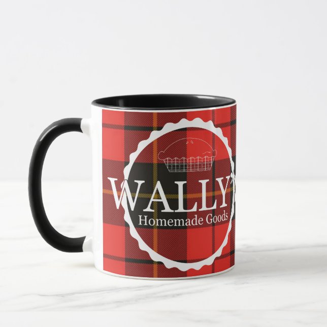 Wally's Homemade Goods Mug in Plaid (Left)