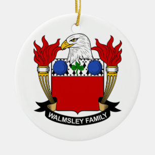 Walmsley Family Crest Ceramic Ornament