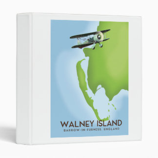 Walney Island, Burrow-In-Furness, England map 3 Ring Binder
