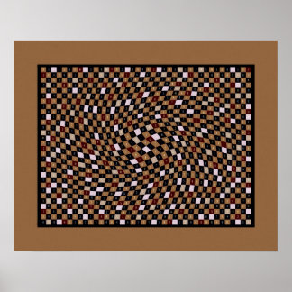 Walnut 1200 Pieces of pi Poster