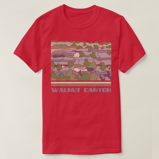 Walnut Canyon National Monument Nature Lover Vinta T-Shirt (Design Front)