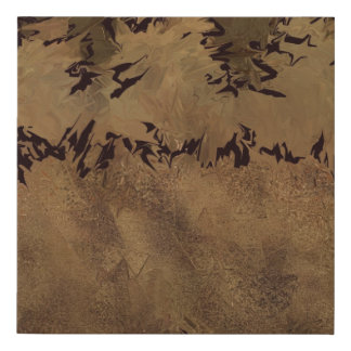 Walnut Creek Brown Abstract Canvas Print