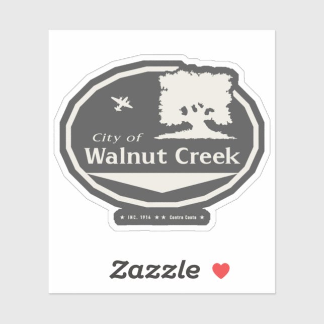 WALNUT CREEK CALIFORNIA STICKER (Sheet)