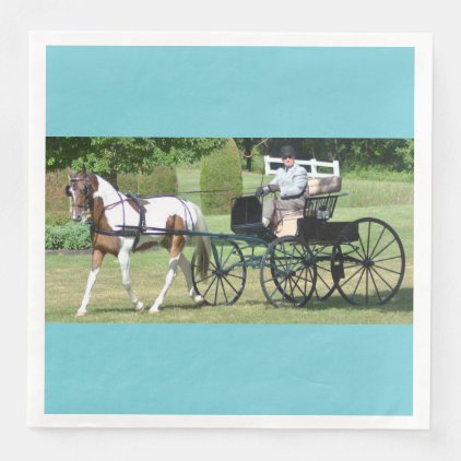 Walnut Hill Carriage Driving Horse Show Paper Dinner Napkin