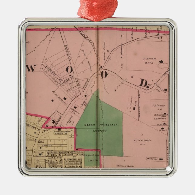 Walnut Hills, Ohio Metal Ornament (Front)