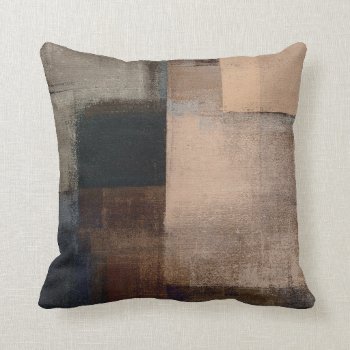 'walnut' Neutral Abstract Art Throw Pillow by T30Gallery at Zazzle