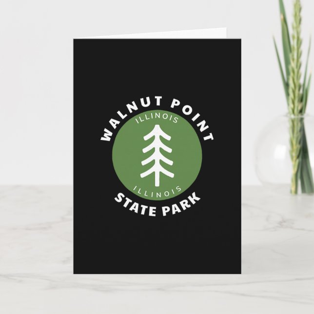 Walnut Point State Park Illinois Il Forest Tree Dg Card (Front)