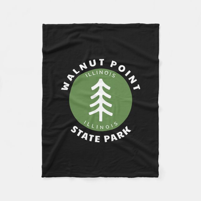 Walnut Point State Park Illinois Il Forest Tree Dg Fleece Blanket (Front)