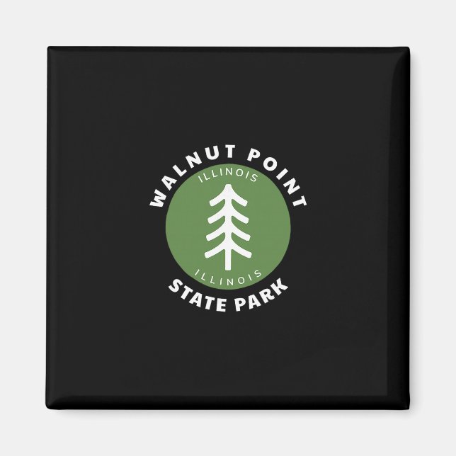 Walnut Point State Park Illinois Il Forest Tree Dg Magnet (Front)